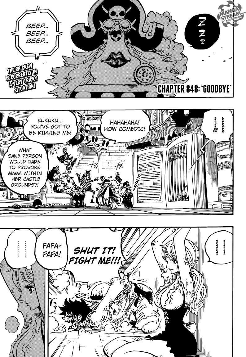 One Piece Chapter 848 page 3 - Chapter 848: Goodbye