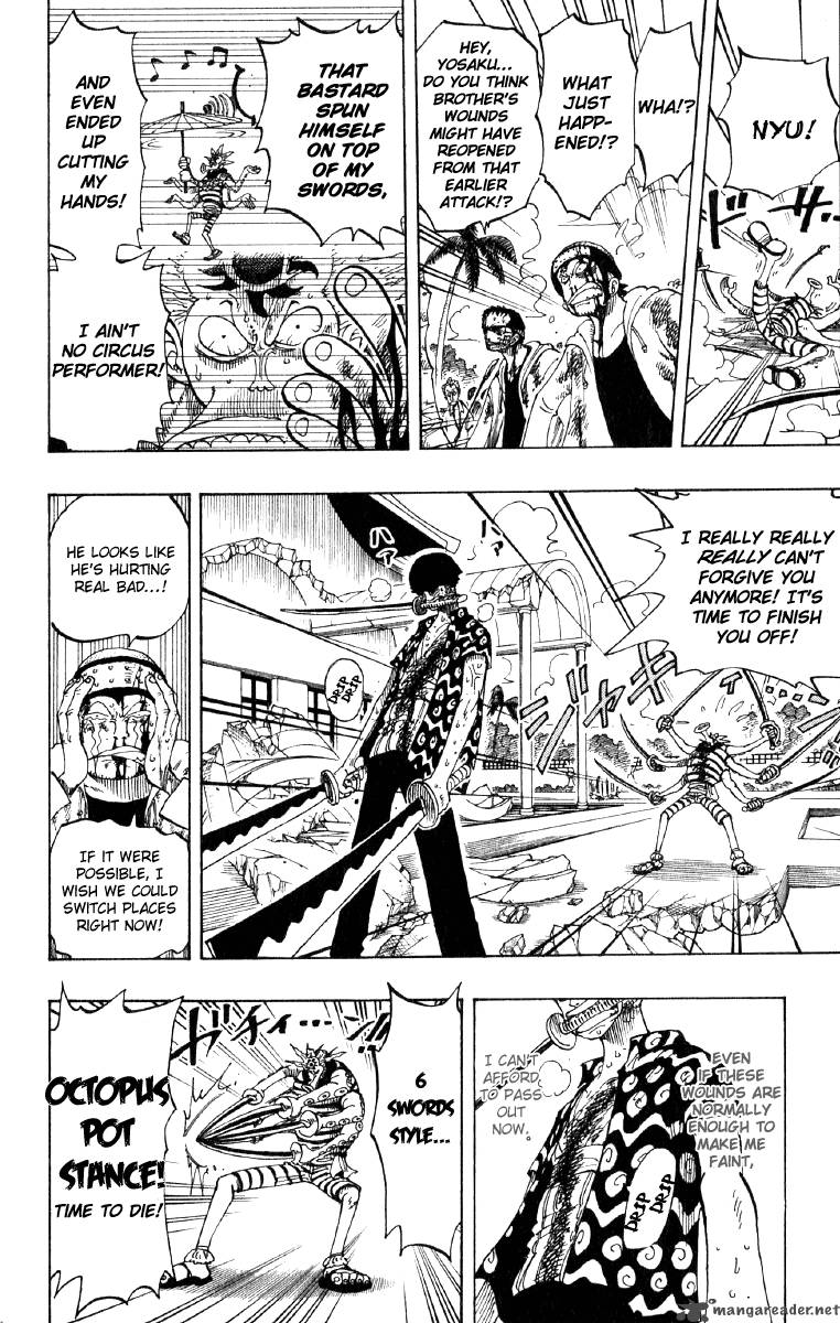 One Piece Chapter 85 page 14 - Chapter 85: Three Sword Style vs. Six Sword Style