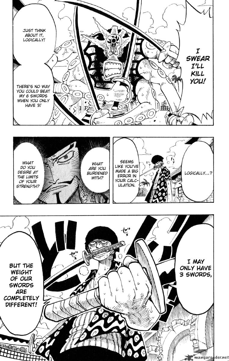 One Piece Chapter 85 page 7 - Chapter 85: Three Sword Style vs. Six Sword Style