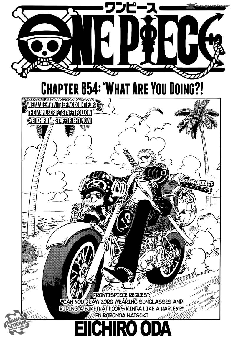 One Piece manga, chapter 854, page 2 of 21