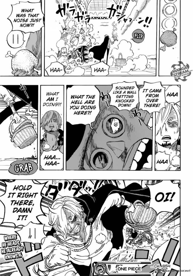 One Piece manga, chapter 854, page 18 of 21