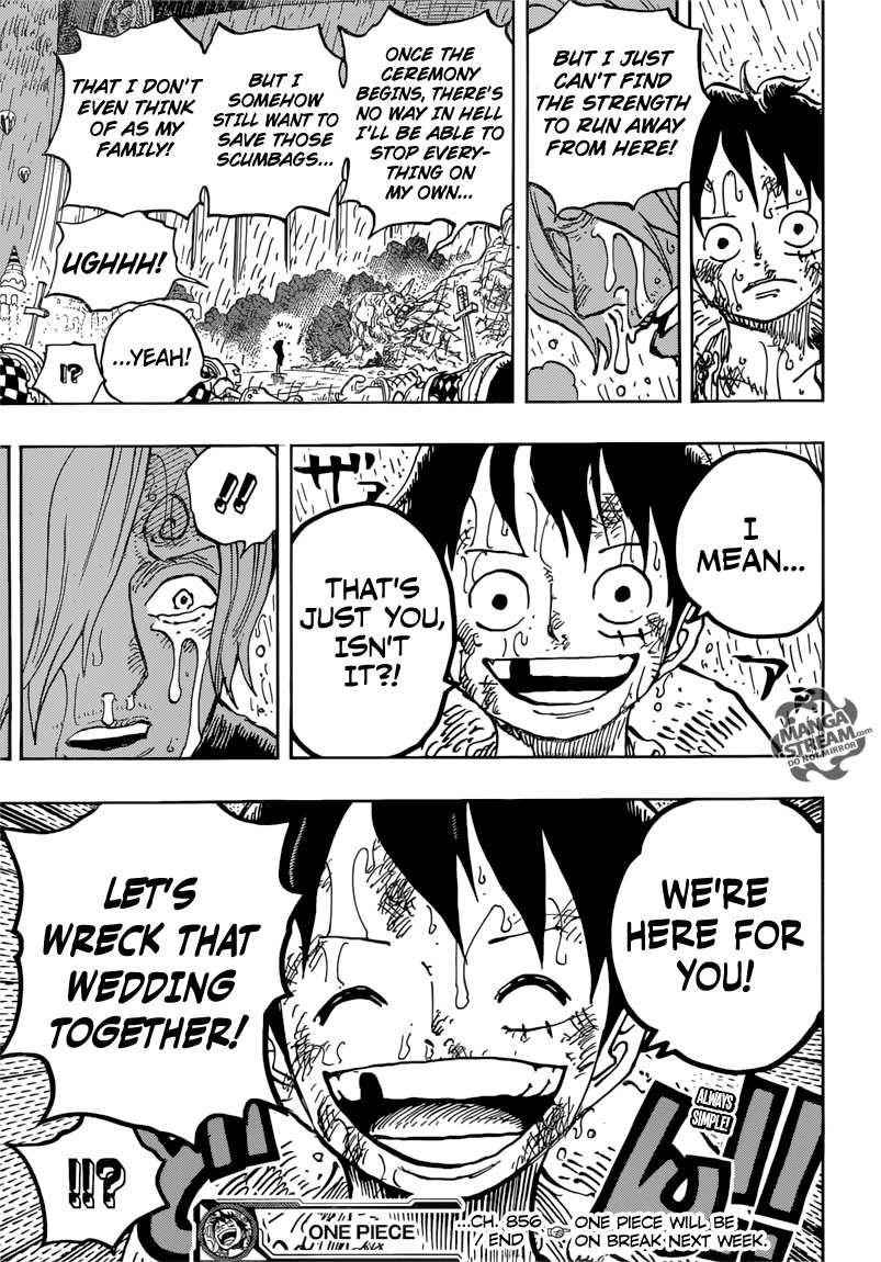 One Piece manga, chapter 856, page 18 of 21