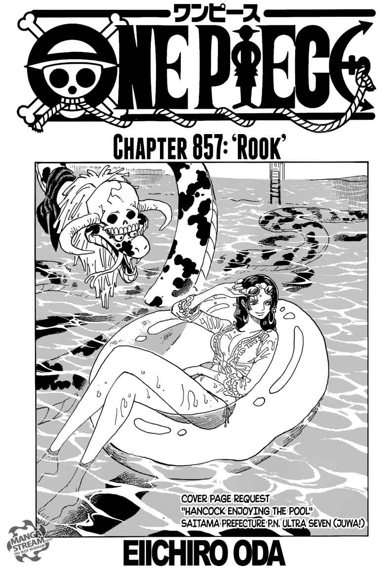 One Piece manga, chapter 857, page 2 of 20