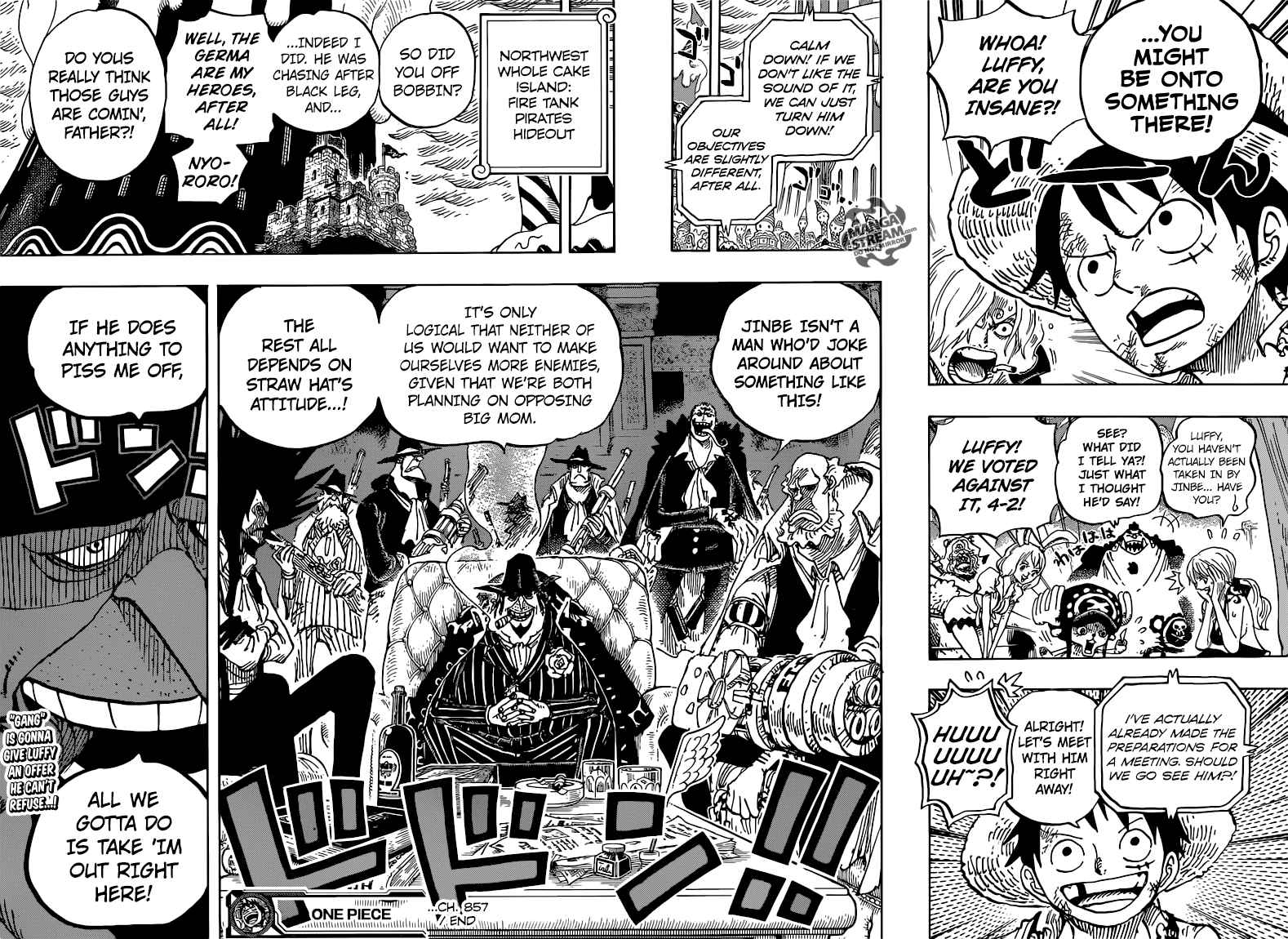 One Piece manga, chapter 857, page 17 of 20