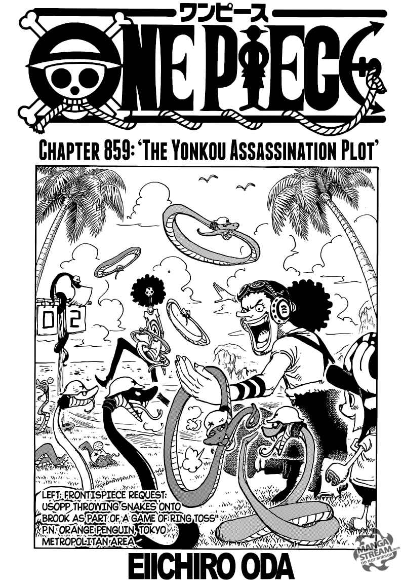 One Piece Chapter 859 page 1 - Chapter 859: Emperor Assassination Plan