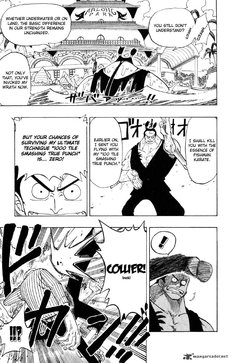One Piece Chapter 86 page 22 - Chapter 86: Chivalry vs. Fish-Man Karate