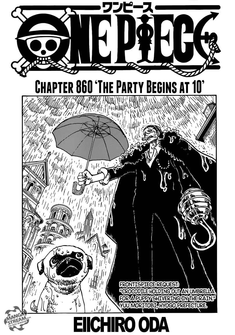 One Piece Chapter 860 page 1 - Chapter 860: 10:00 Opening of the Banquet