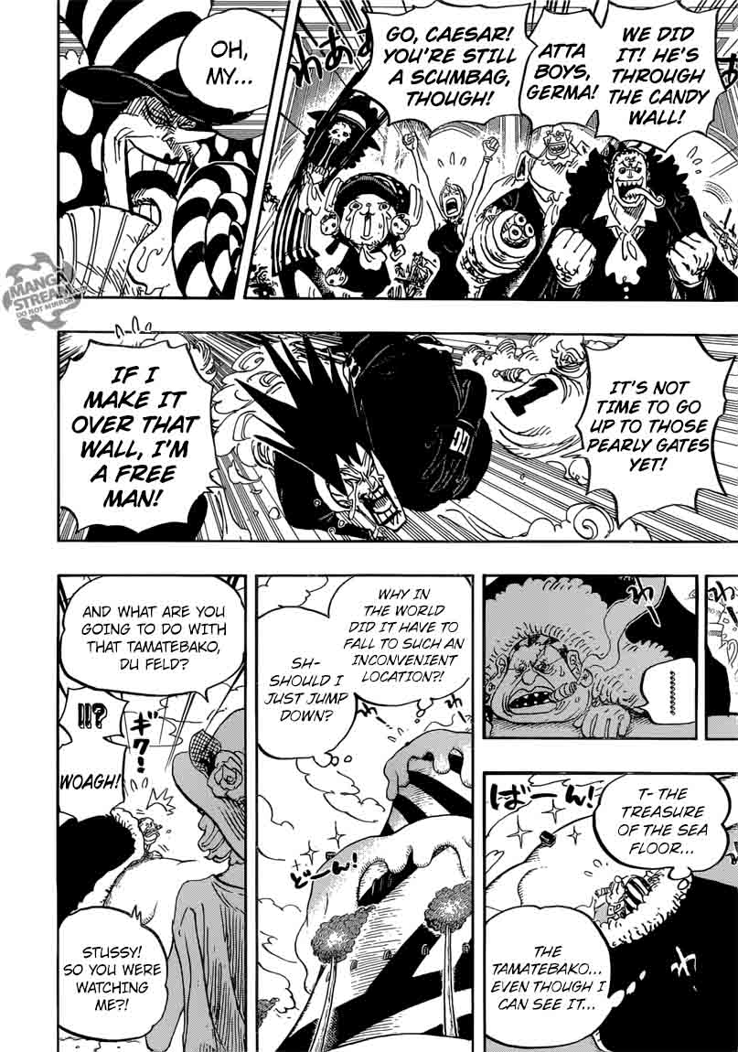 One Piece Chapter 871 page 4 - Chapter 871: You Can Do It, Caesar!!