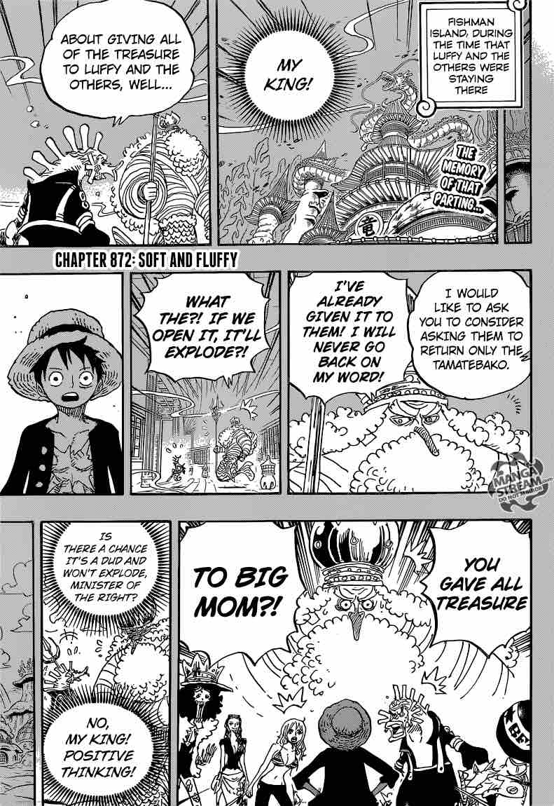 One Piece Chapter 872 page 5 - Chapter 872: Thick and Fluffy