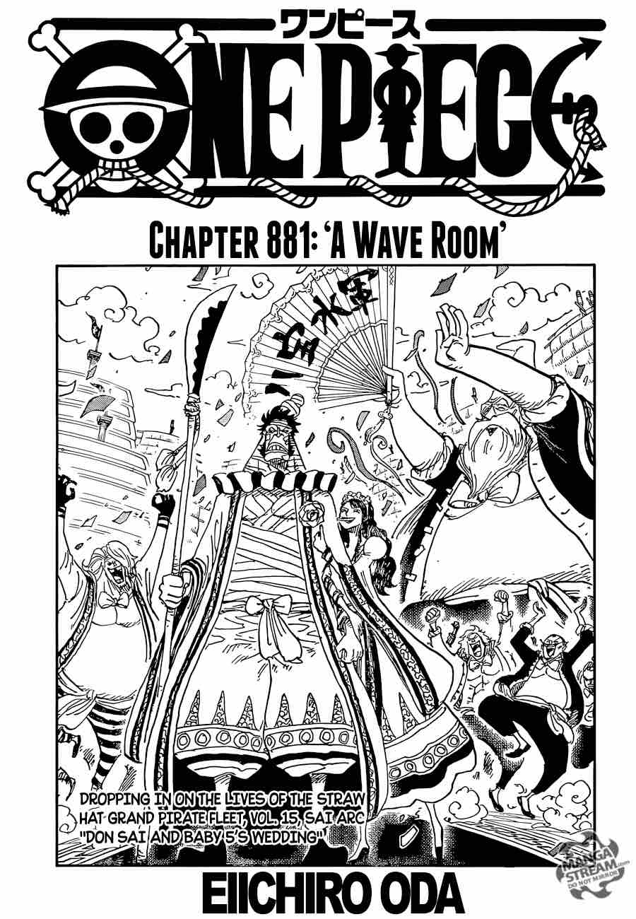 One Piece Chapter 881 page 1 - Chapter 881: Wave Room