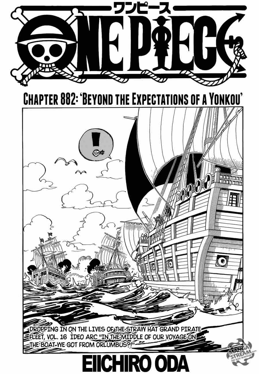 One Piece Chapter 882 page 1 - Chapter 882: Beyond the Emperor's Expectations