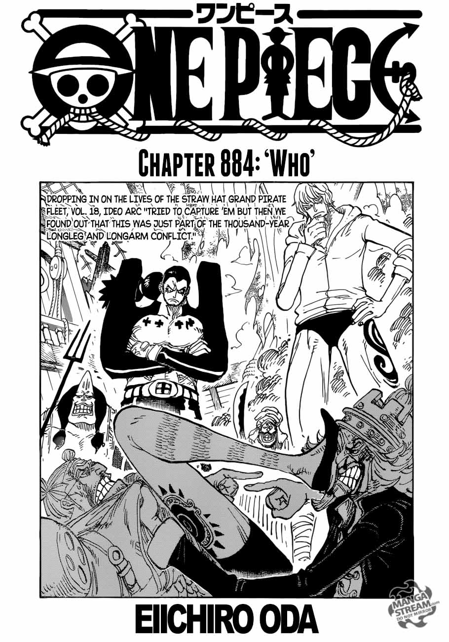 One Piece Chapter 884 page 1 - Chapter 884: Who Is That?