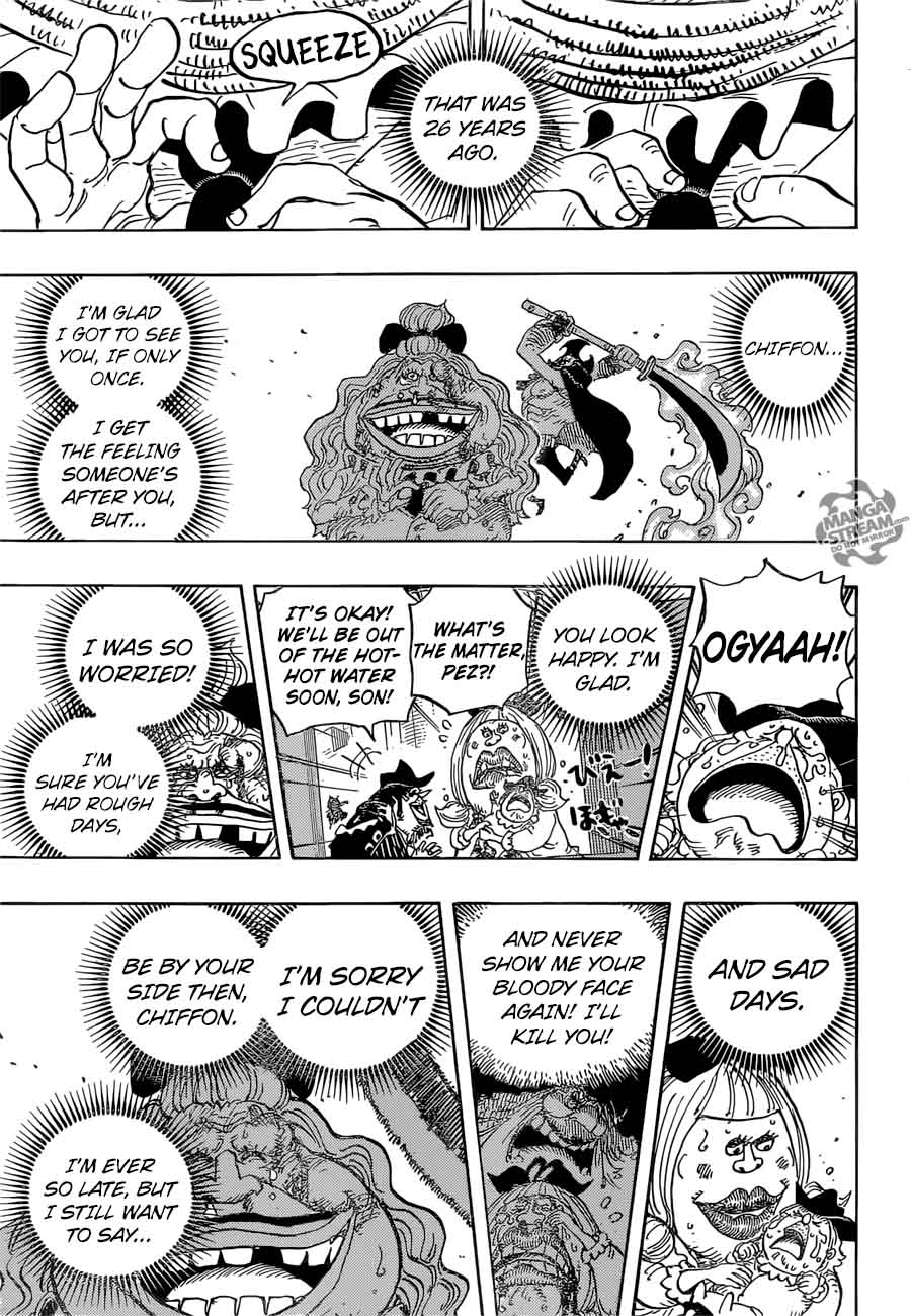 One Piece manga, chapter 887, page 14 of 19
