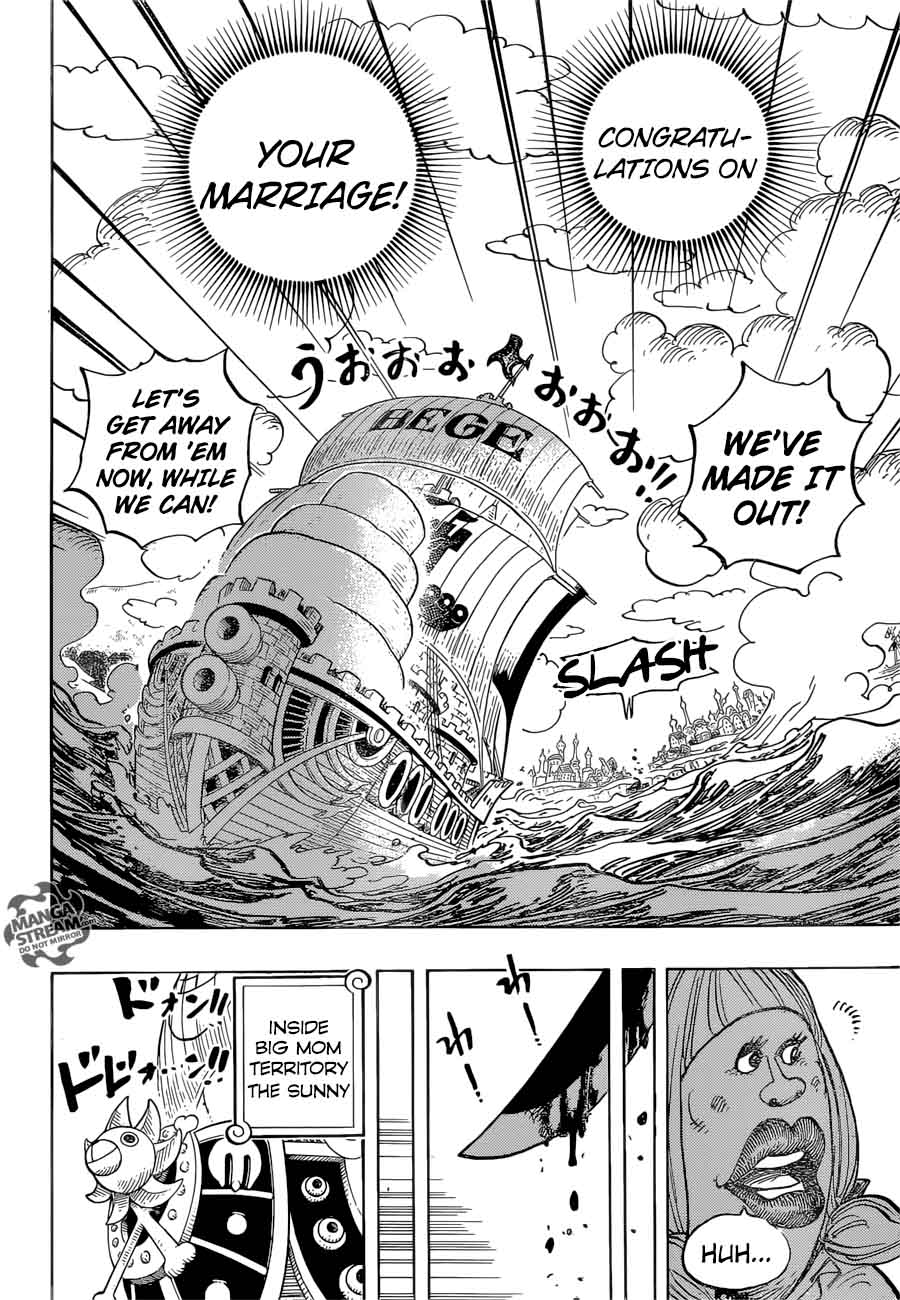 One Piece manga, chapter 887, page 15 of 19