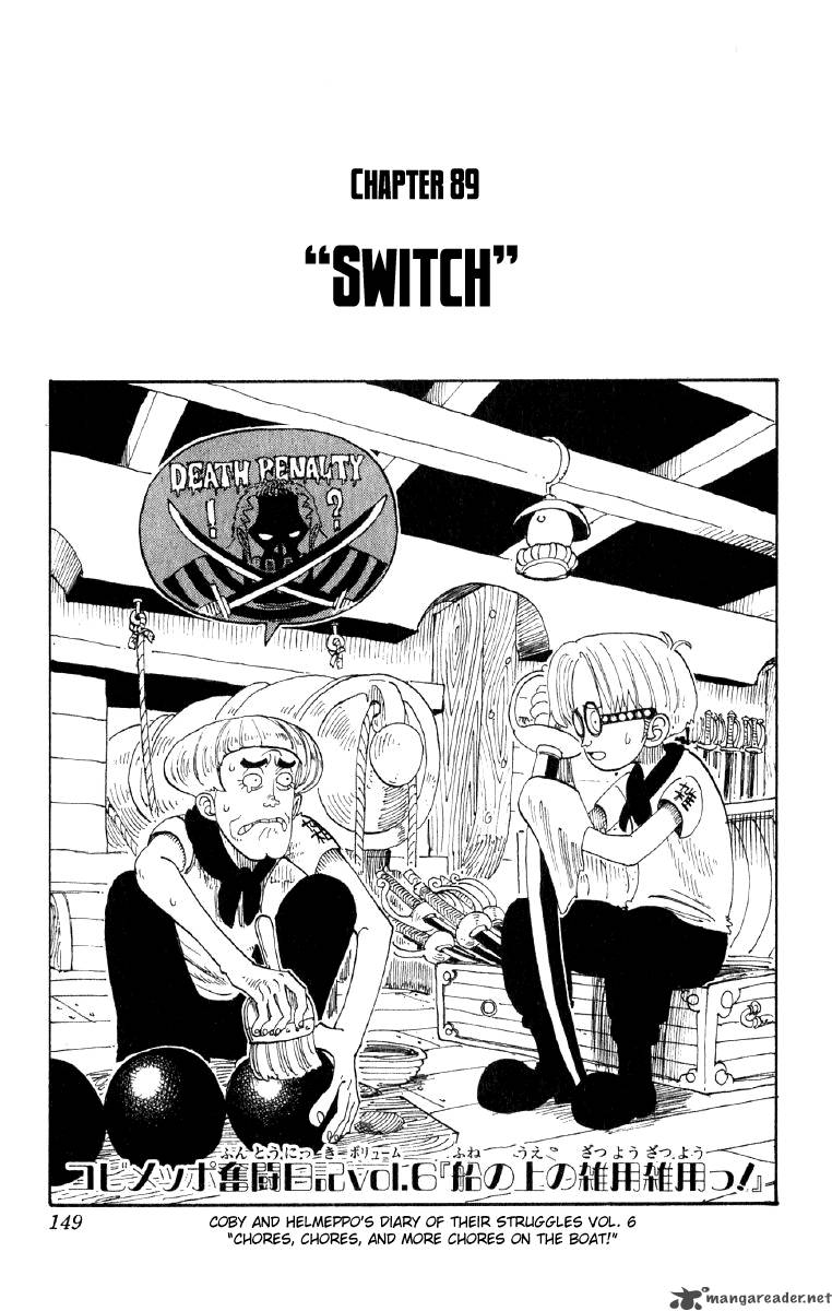 One Piece Chapter 89 page 1 - Chapter 89: Switch