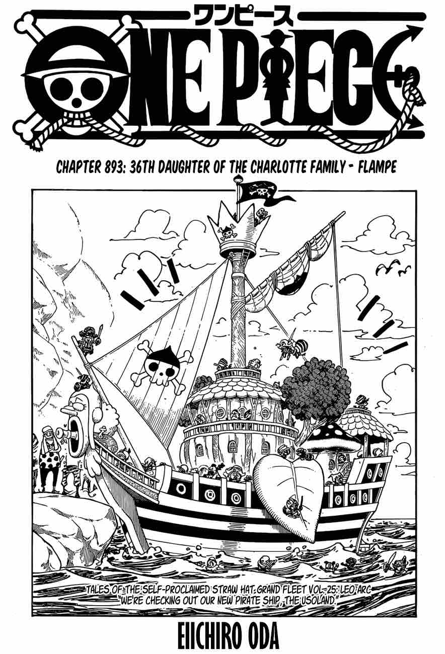 One Piece manga, chapter 893, page 2 of 21