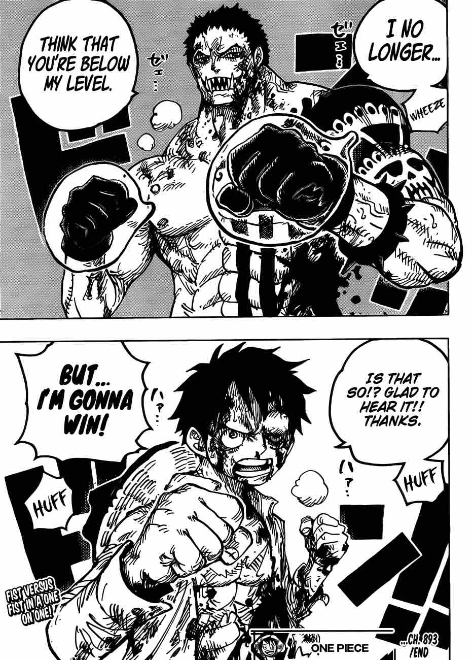 One Piece manga, chapter 893, page 18 of 21