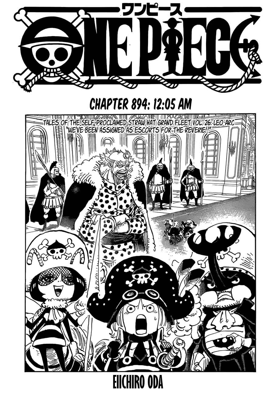 One Piece Chapter 894 page 1 - Chapter 894: 12:05