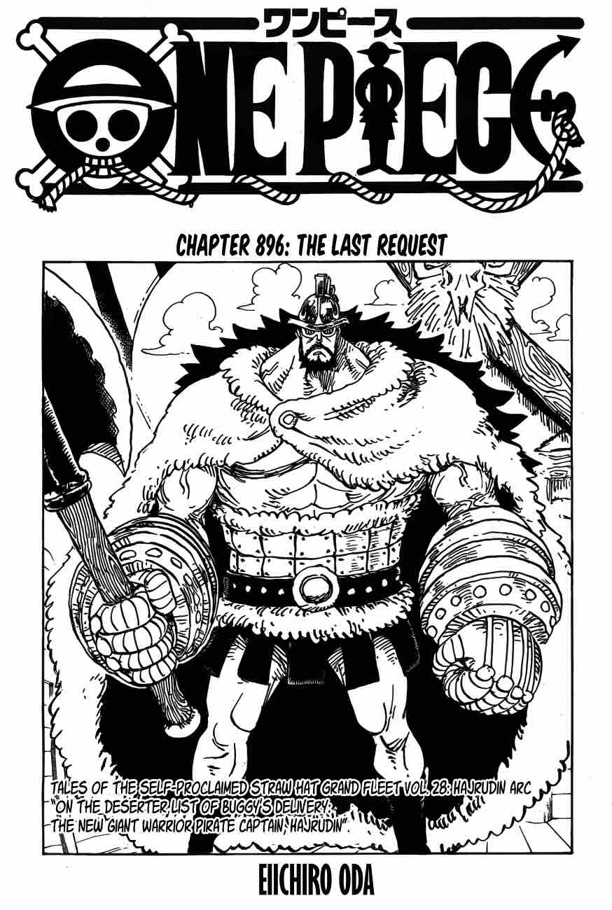 One Piece manga, chapter 896, page 2 of 19