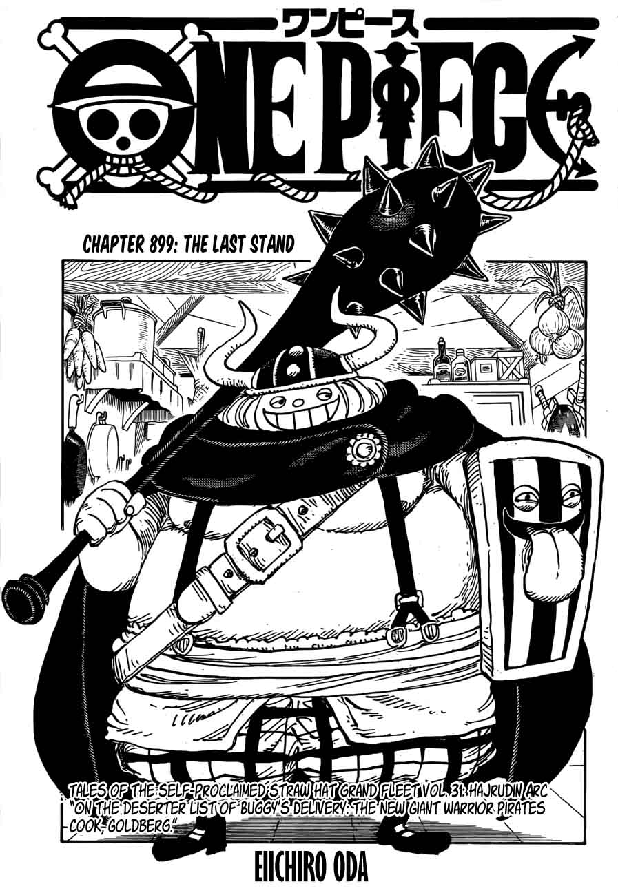 One Piece manga, chapter 899, page 2 of 20