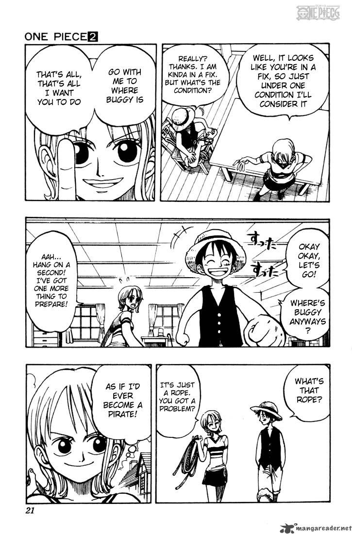 One Piece Chapter 9 page 21 - Chapter 9: Devilish Woman