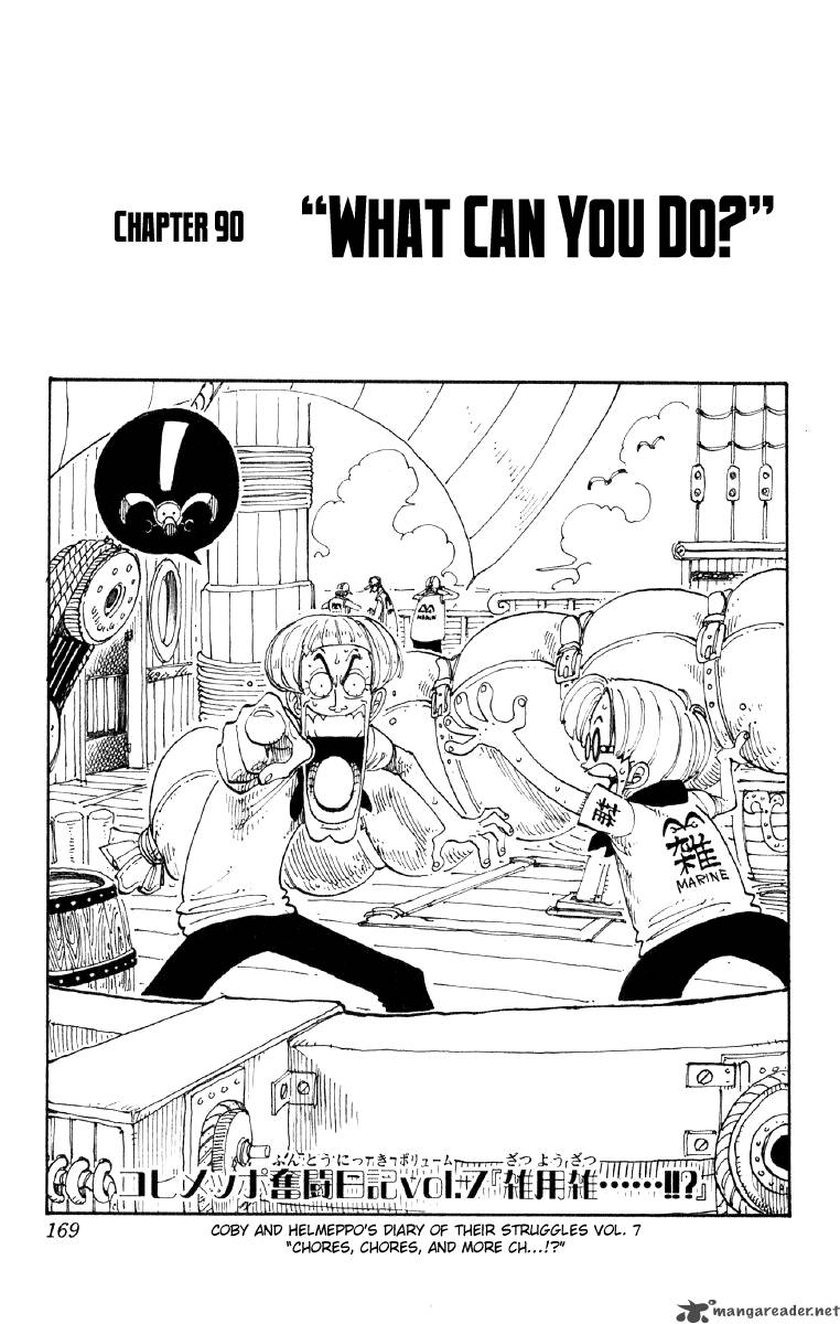 One Piece manga, chapter 90, page 2 of 26