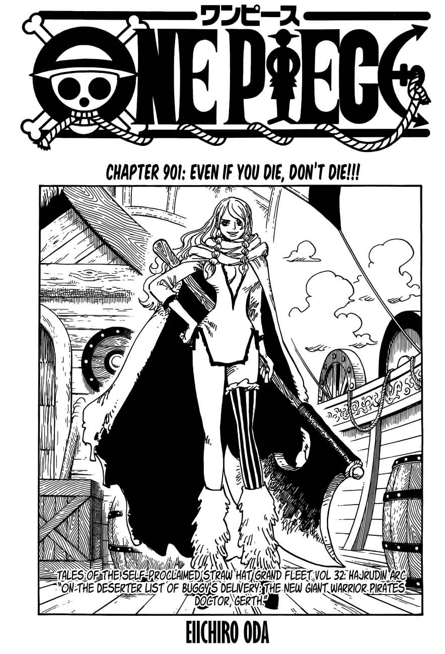 One Piece Chapter 901 page 1 - Chapter 901: Even If You Die, Don't Die!!!