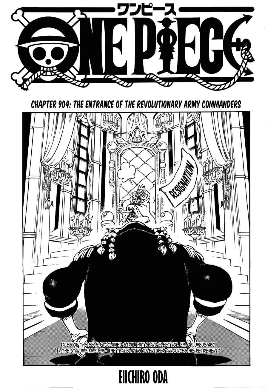 One Piece Chapter 904 page 1 - Chapter 904: Introducing the Revolutionary Army Commanders