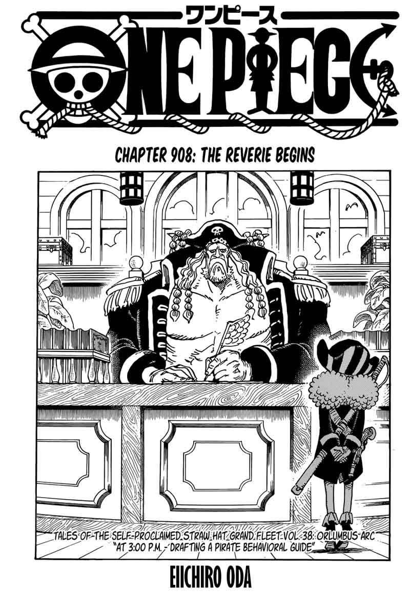 One Piece Chapter 908 page 1 - Chapter 908: The Levely Begins