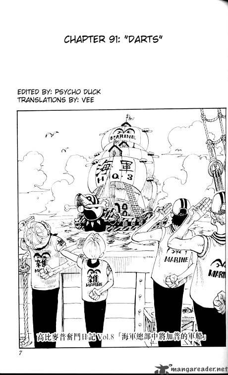 One Piece Chapter 91 page 1 - Chapter 91: DARTS