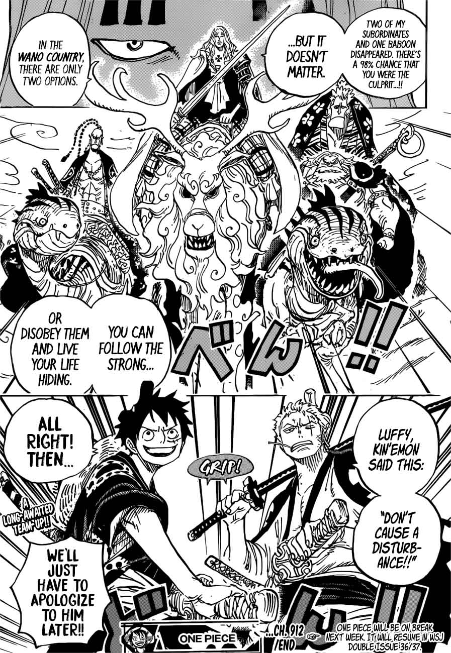 One Piece Chapter 912 page 18 - Chapter 912: Amigasa Village