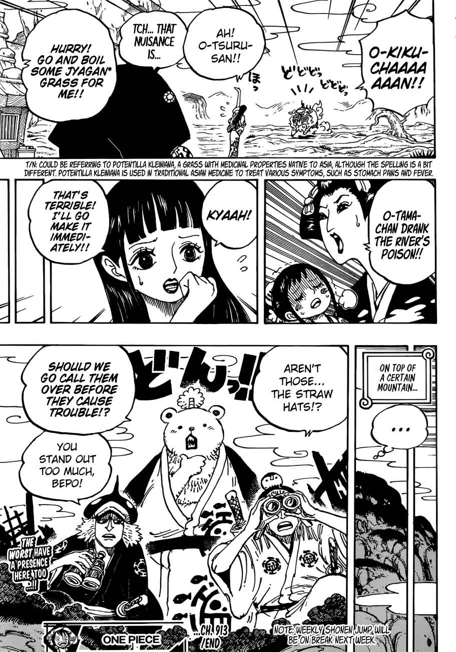 One Piece Chapter 913 page 14 - Chapter 913: Tsuru Returns the Favor