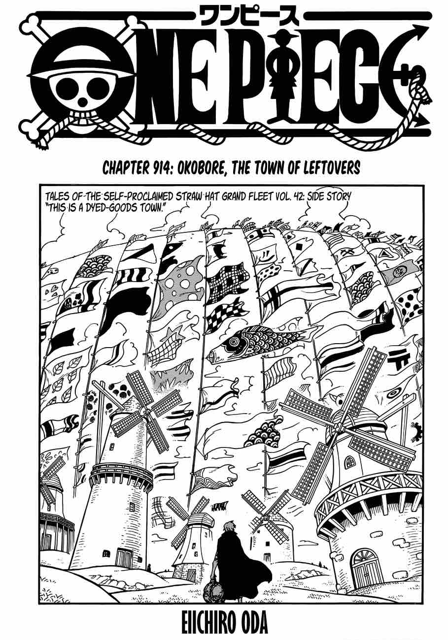 One Piece Chapter 914 page 1 - Chapter 914: Okobore Town