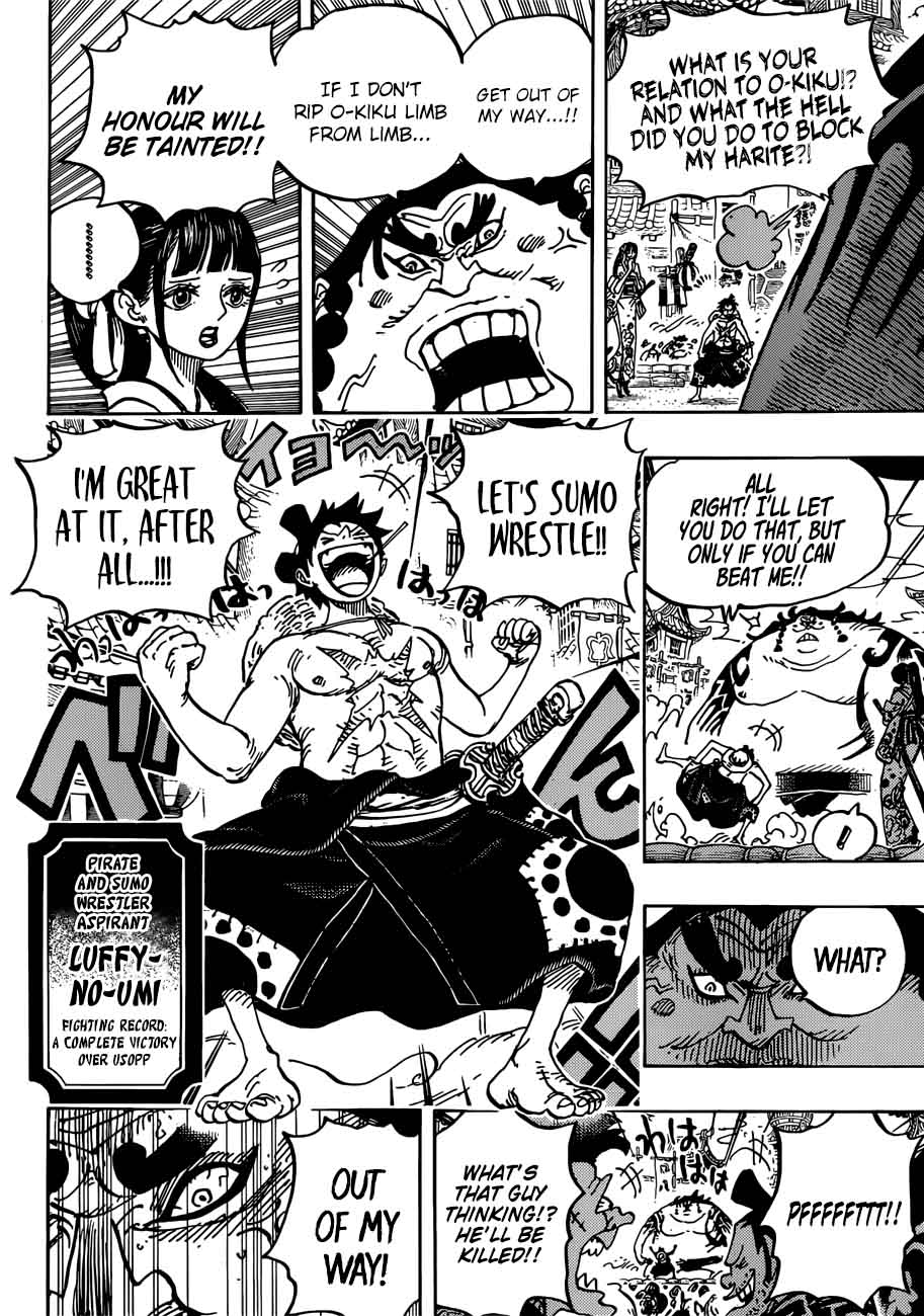 One Piece Chapter 916 page 8 - Chapter 916: Wano Country Grand Sumo Tournament