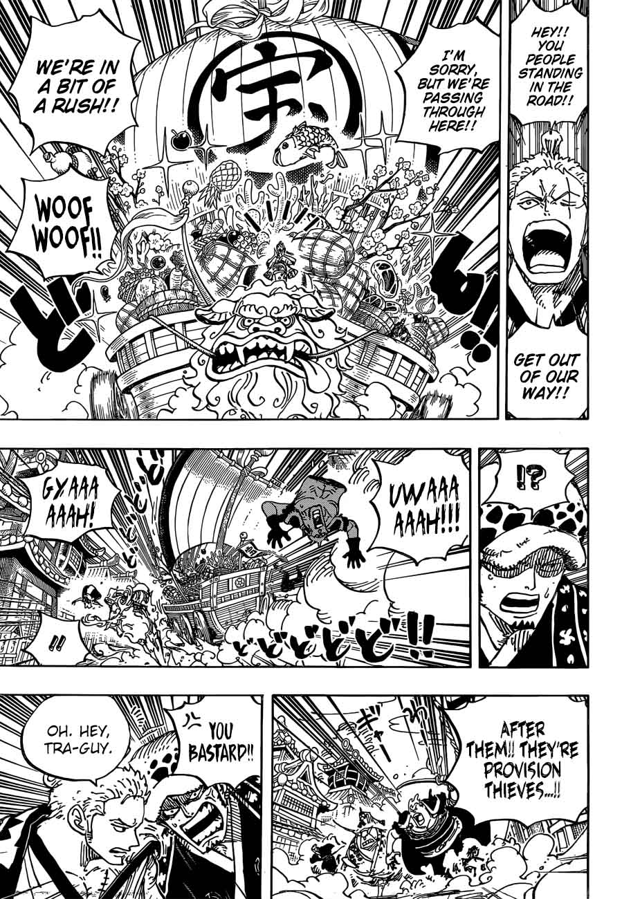 One Piece Chapter 918 page 11 - Chapter 918: Luffy-tarou Returns the Favor