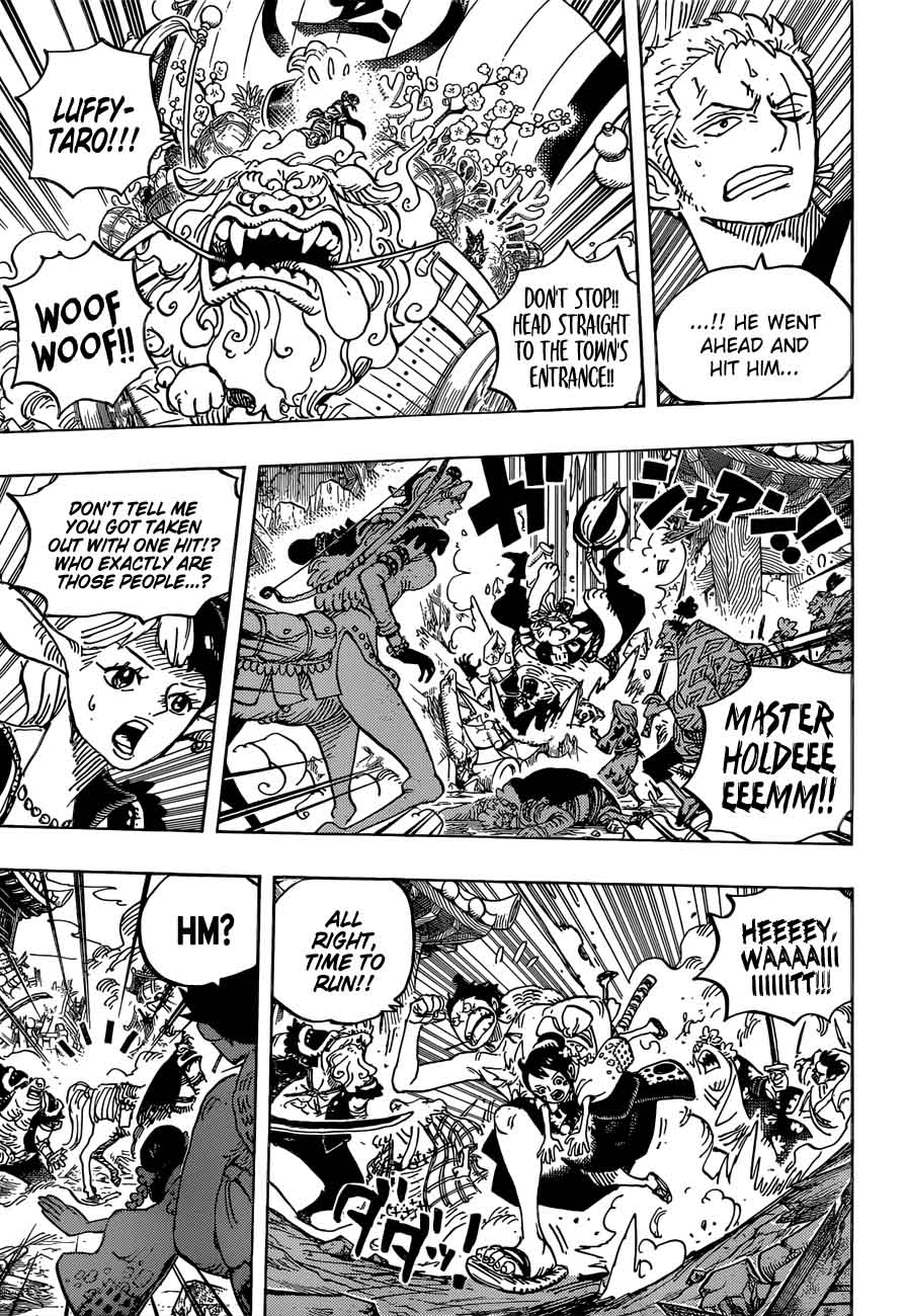 One Piece Chapter 918 page 3 - Chapter 918: Luffy-tarou Returns the Favor