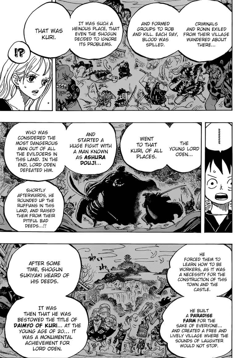 One Piece Chapter 920 page 3 - Chapter 920: I Love Oden