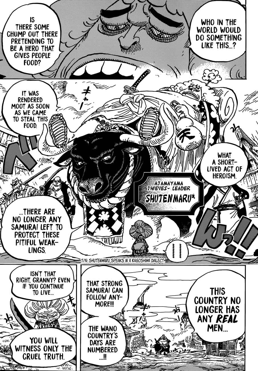 One Piece manga, chapter 921, page 12 of 21