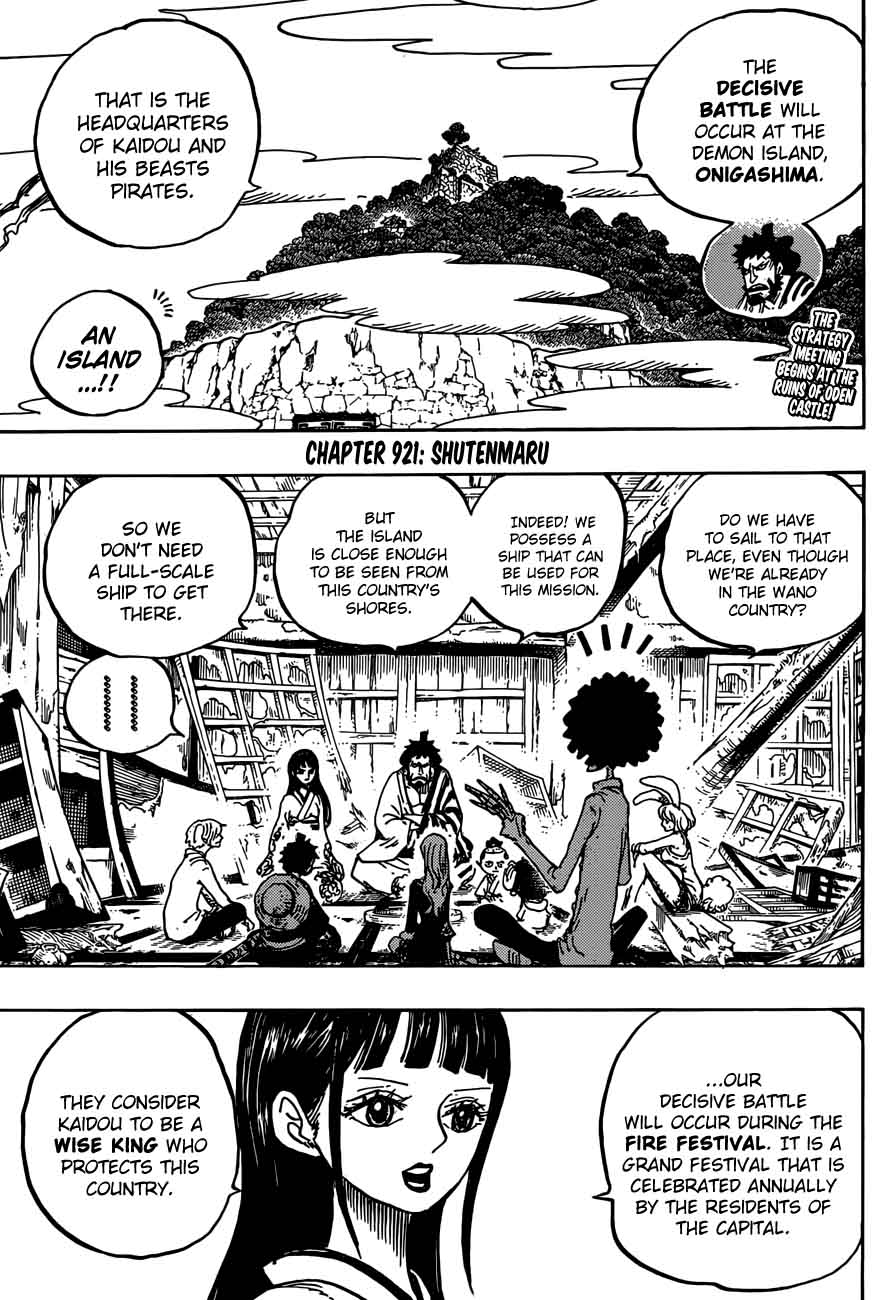 One Piece manga, chapter 921, page 4 of 21