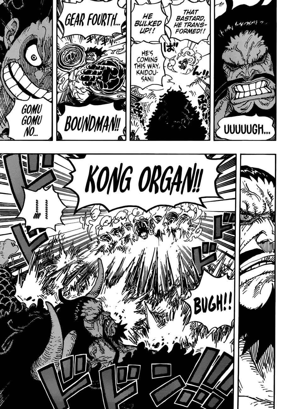 One Piece Chapter 923 page 11 - Chapter 923: Emperor of the Sea Kaidou vs. Luffy