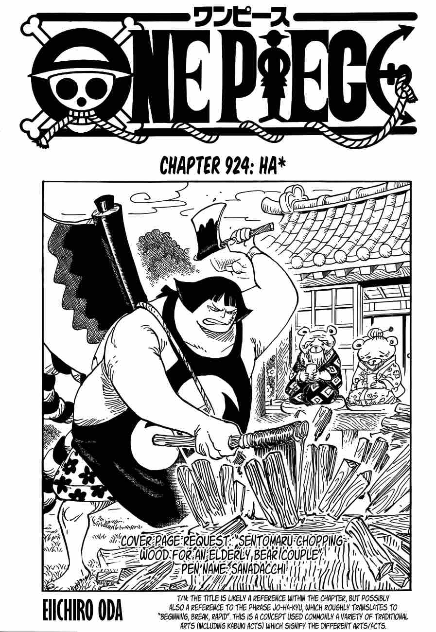 One Piece Chapter 924 page 1 - Chapter 924: Ha