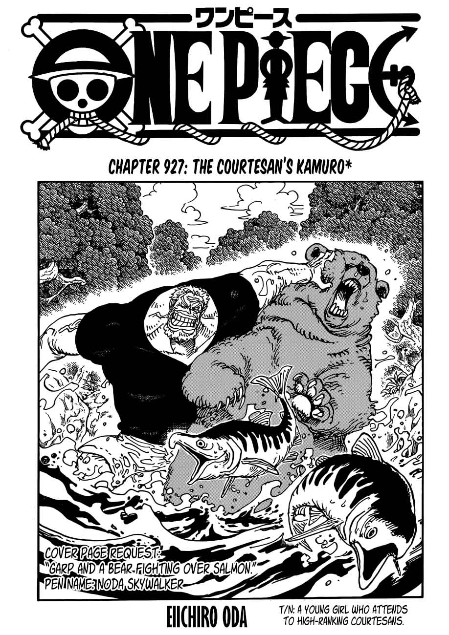 One Piece Chapter 927 page 1 - Chapter 927: O-Toko the Kamuro