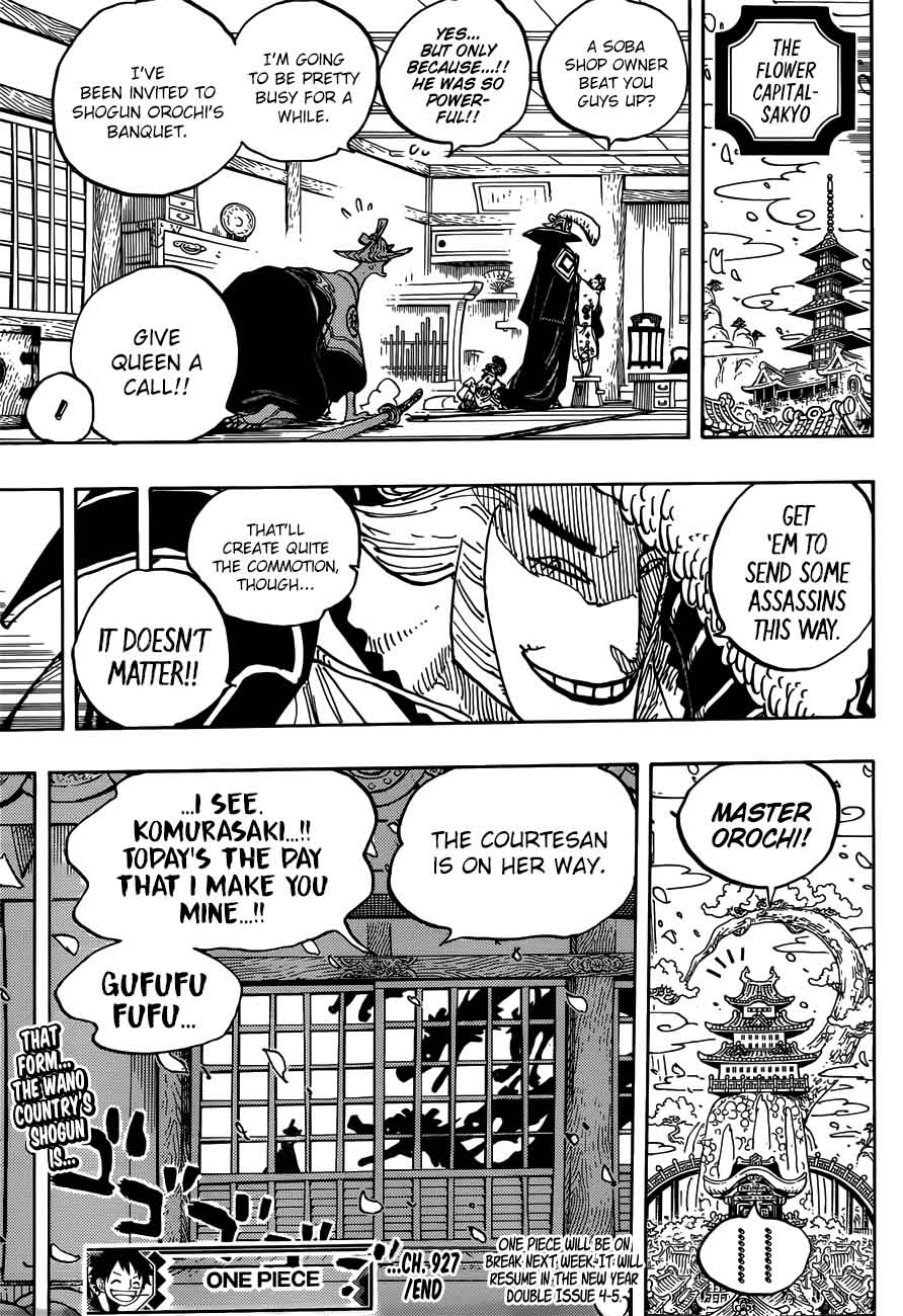 One Piece Chapter 927 page 15 - Chapter 927: O-Toko the Kamuro