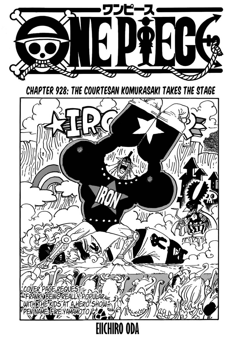 One Piece Chapter 928 page 3 - Chapter 928: Introducing Komurasaki the Oiran