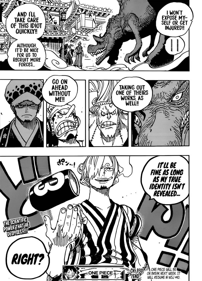 One Piece Chapter 930 page 15 - Chapter 930: Ebisu Town