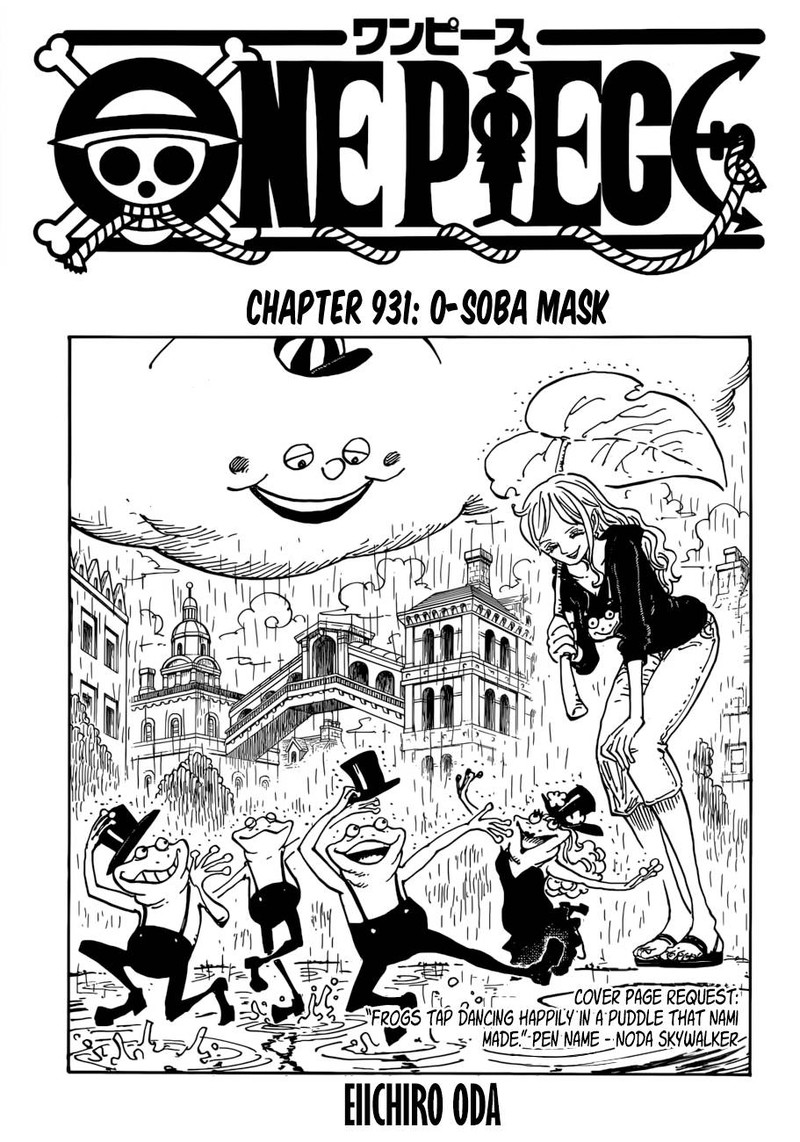 One Piece Chapter 931 page 1 - Chapter 931: O-Soba Mask