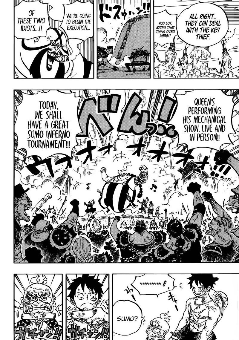One Piece Chapter 936 page 4 - Chapter 936: The Grand Sumo Inferno