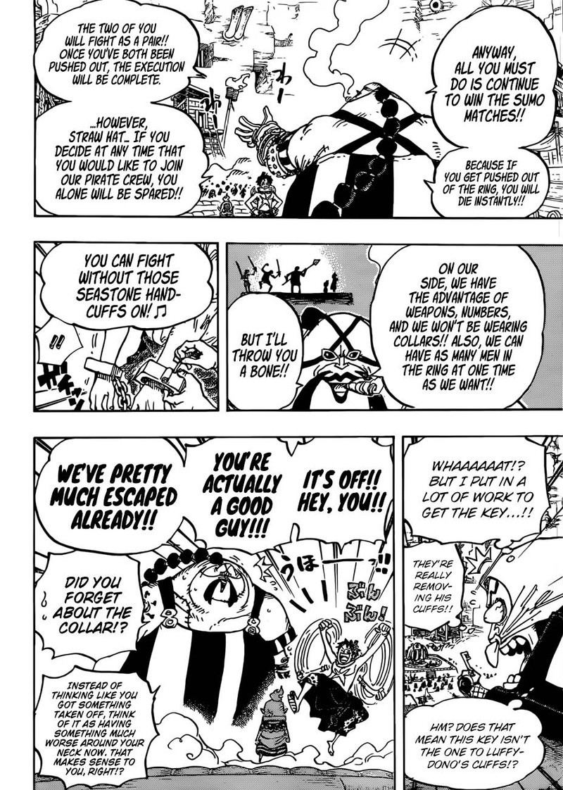 One Piece Chapter 936 page 6 - Chapter 936: The Grand Sumo Inferno