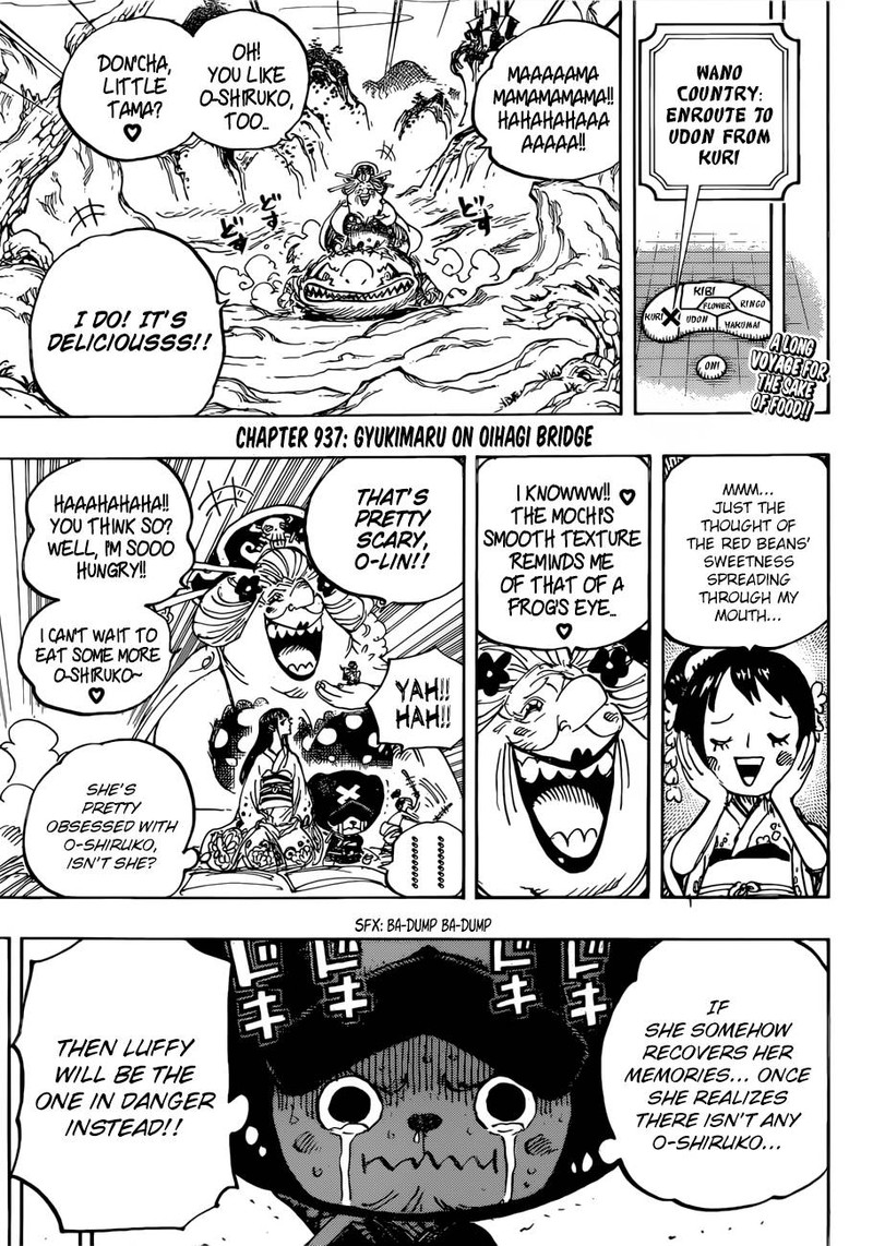 One Piece Chapter 937 page 3 - Chapter 937: Gyukimaru on Oihagi Bridge