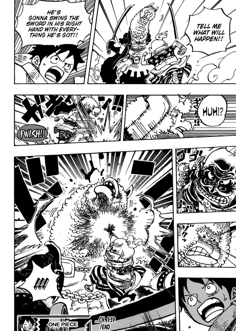 One Piece manga, chapter 939, page 16 of 20